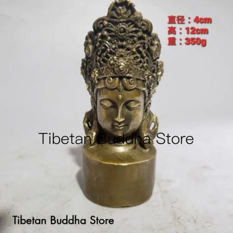 

Pure copper antique Guanyin seal