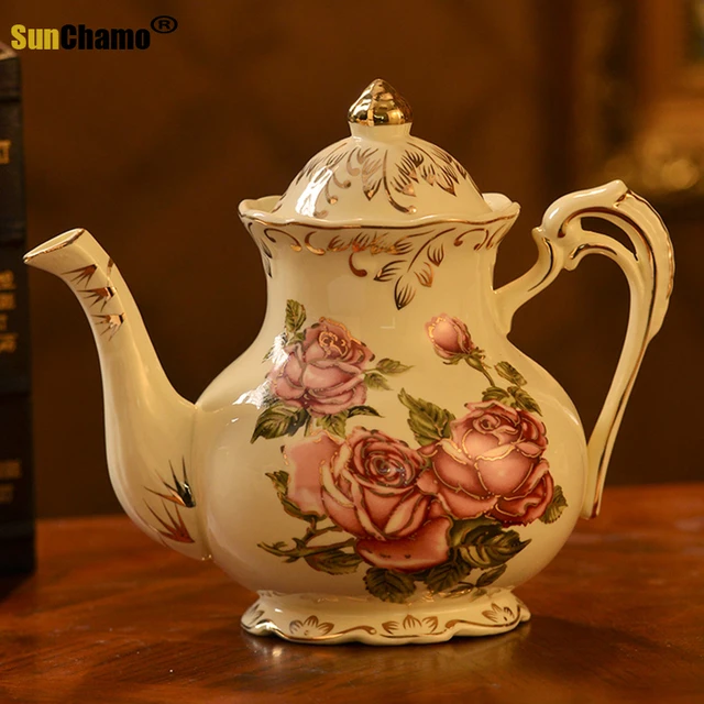 European Ceramic Teapot Household Cute Porcelain Large Capacity Cold Maker  Cool Tea Pot Set Maker Sets - Teapots - AliExpress