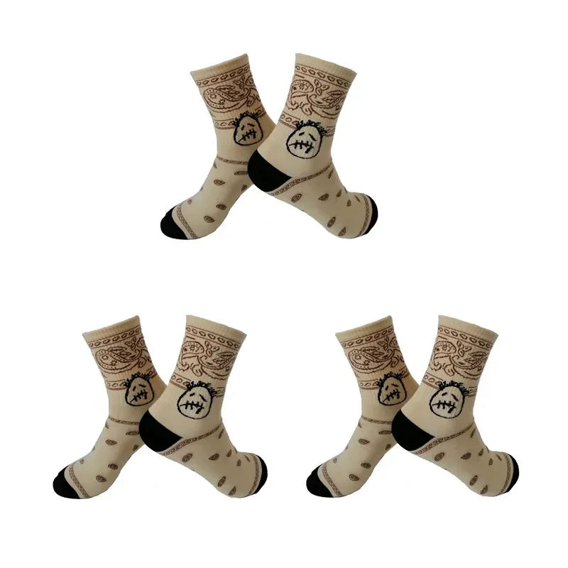 Men's Sports Street Style Hip Hop Crew Socks - 3 Pairs