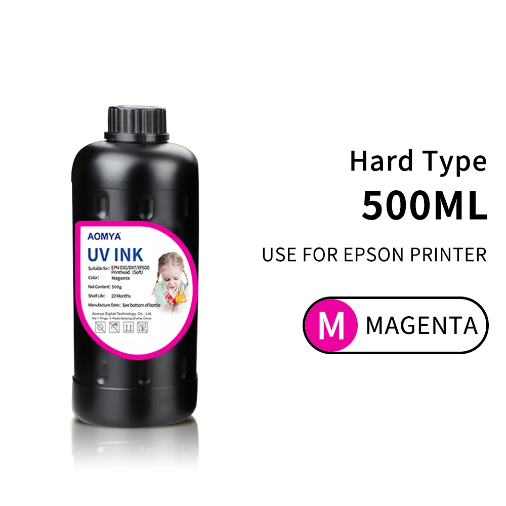 UV Ink For Epson DX4 DX5 DX7 Print Head 3D Led UV Ink for Epson L805 1390 1430 1410 L800 L1800 flated Inkjet Printer 500ml inkjet printer ink