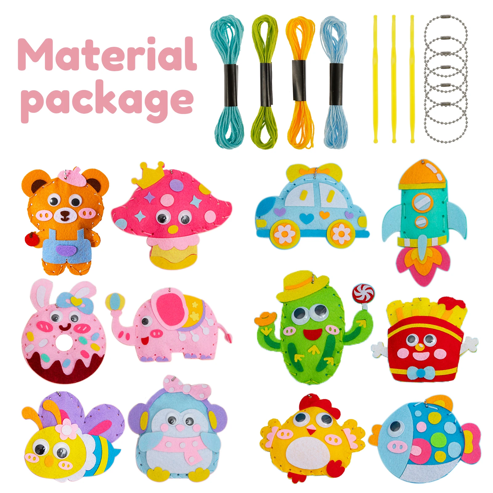 Sewing Craft Kit for Kids DIY Doll Toys Beginners