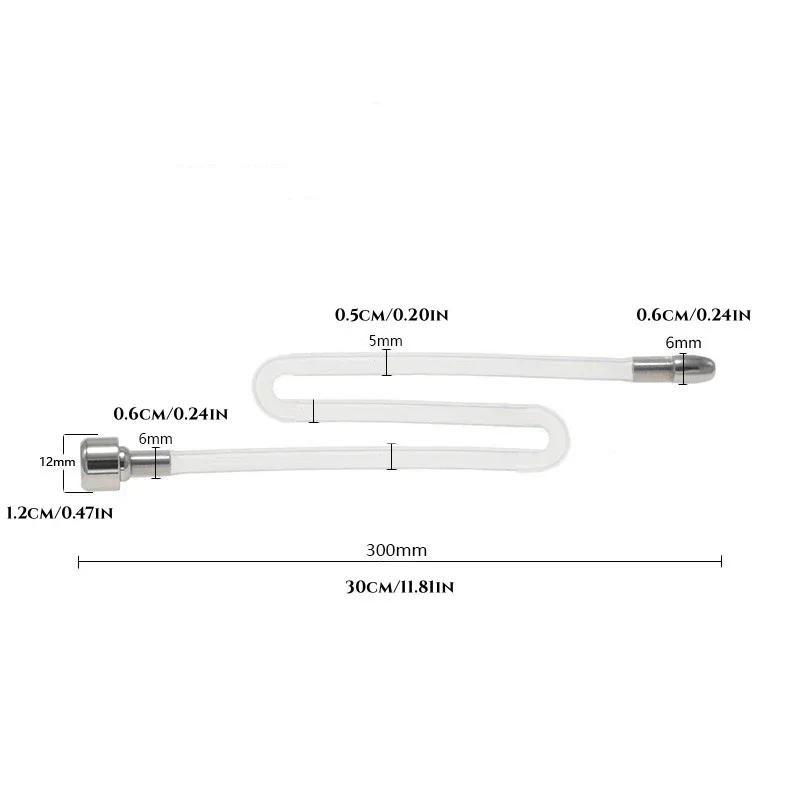 Extra Long Silicone Catheter Urinary Catheterisation Chastity Lock Device Accessories Adult Erotica Sex Toys Urethral Chastity