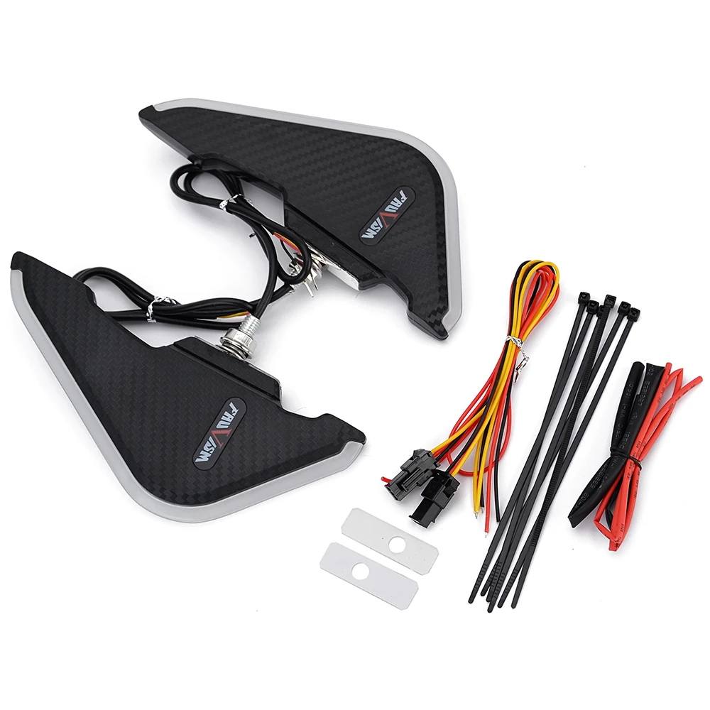 Frontverkleidung, aerodynamische Winglets, Seitenspoiler, dekoratives dynamisches Flügel-Set für Yamaha YZF-R1 R6 R7 R15 R25 R3 R125