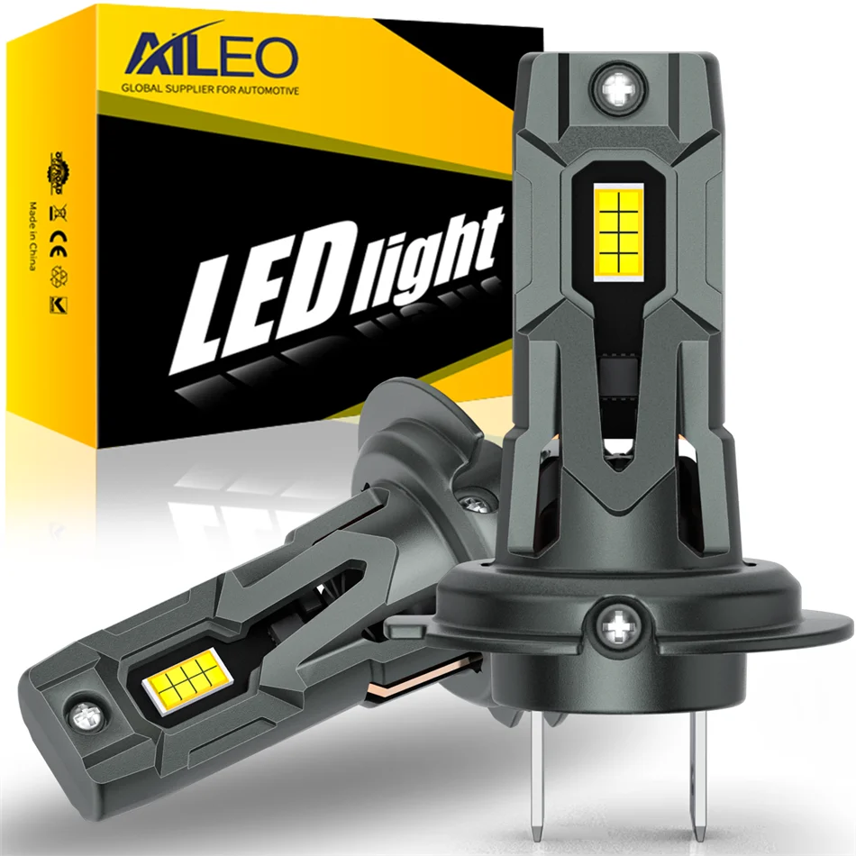 AILEO 2 ชิ้นไฟ Led H7 20000Lm 90 วัตต์ CSP ไฟหน้าหลอดไฟสําหรับรถยนต์ 6500 พันสีขาววันวิ่งรถยนต์โคมไฟ Plug & Play คุณภาพสูง 1