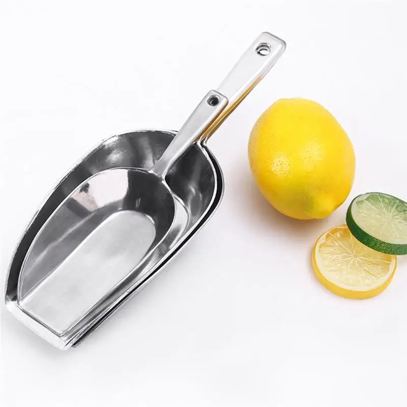 Ice Cream Scoop Scoop Ice Metal Scoops Utility Large Flour Cube Aluminum Kitchen Measuring Bean Coffee Popcorn Dog Bar Aluminium Alloy Holder