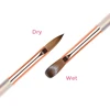 ANGNYA Kolinsky Acrylic Nail Brush 3D Pure Handmade Nail Art Brushes For Acrylic Application  For Diy Home Salon Size 8#10#12# 4
