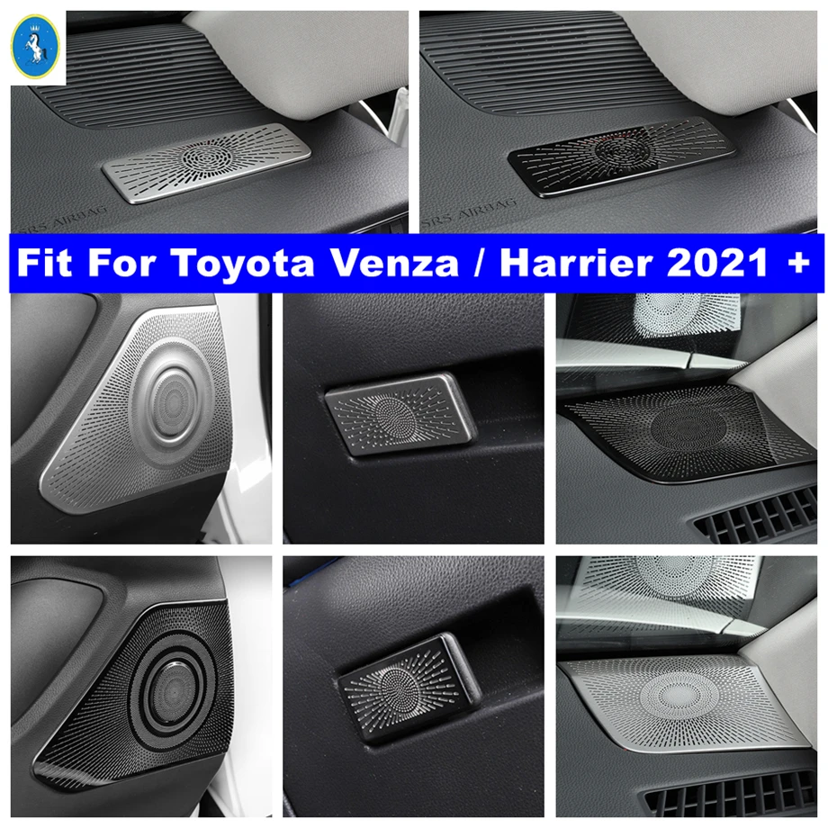 

Dashboard Door Speaker Air AC Outlet Vent Glove Storage Box Cover Trim For Toyota Venza Harrier 2021 - 2023 Interior Accessories