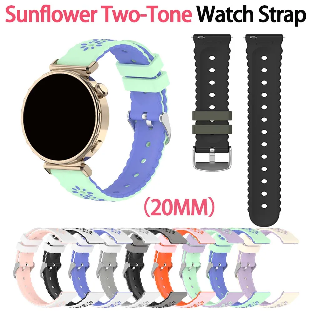 Vibrant 20mm Silicone Watch Strap – Colorful Collection