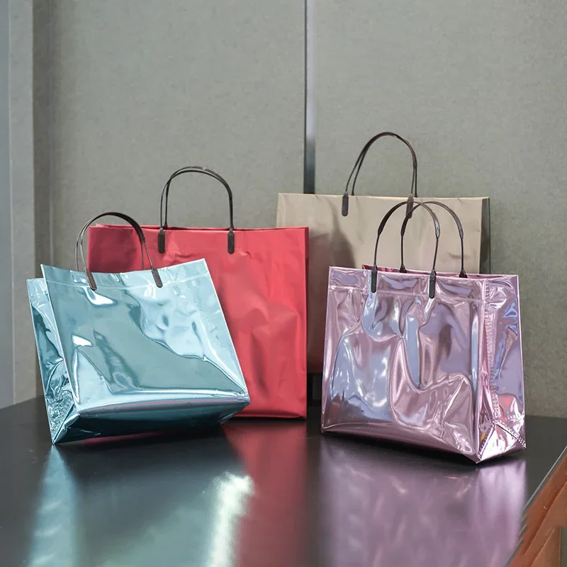 20 Event Party Shopping Mall Promotion Advertising Packaging Bags Wedding Gift Handbags Customized Logo_voghion.com