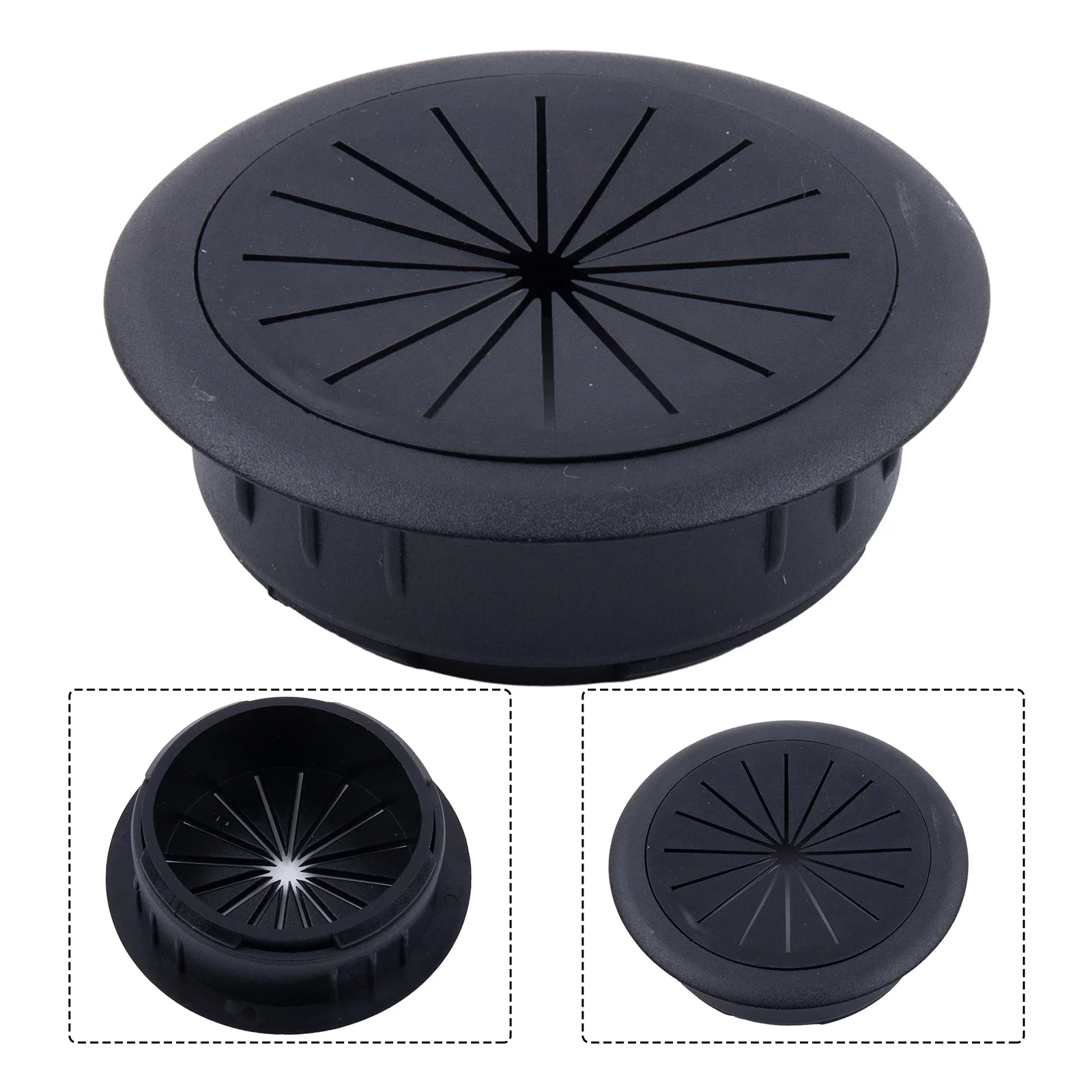 

Practical Desktop Cable Box Threading Box Cover Hardware Home Improvement Offices 60MM Desk Cord Grommet For Computer Desks