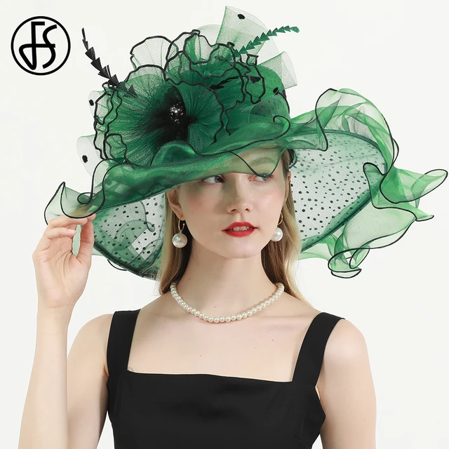 Summer Organza Kentucky Derby Hats For Women Elegant Fascinator