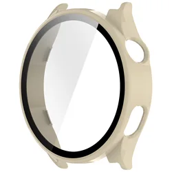 Enhanced Protective Cover Case with Integrated Tempered Glass Guard and Bumper for Xiaomi Watch 5 (W)