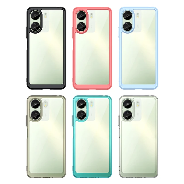 For Xiaomi Redmi 13C Case Cover Redmi 13C Capas New Shockproof Bumper Armor  Hard Clear Transparent Colour For Fundas Redmi 13C - AliExpress