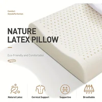 1 Pcs 93% Latex Pillow Massage Pillows for Sleeping Orthopedic Pillow Pure Natural Latex Memory Pillow 2