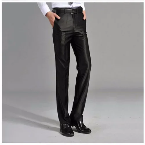 2024 Men's Spring Autumn New Business Casual Pants Male Straight Slim Fit Trousers Men Bussiness for Office Stretch Pants A249 2