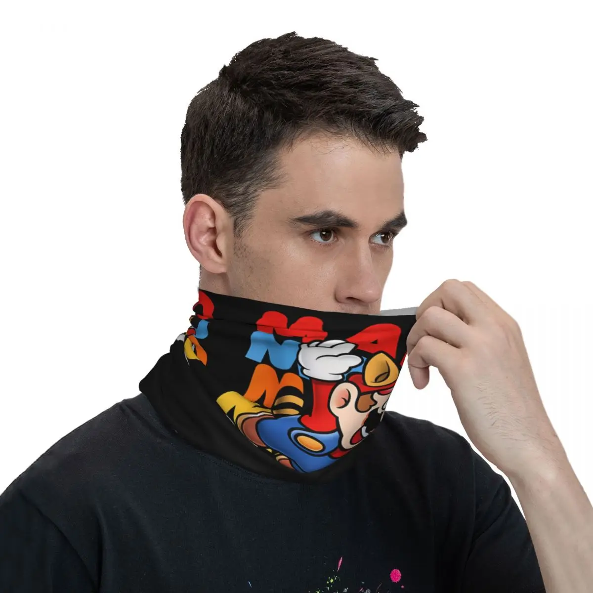 Mario Super Bros Balaclava Running Travel Cycling Mask Sun Protection Soft Bike Face Masks Spring Funny Scarf Bandana