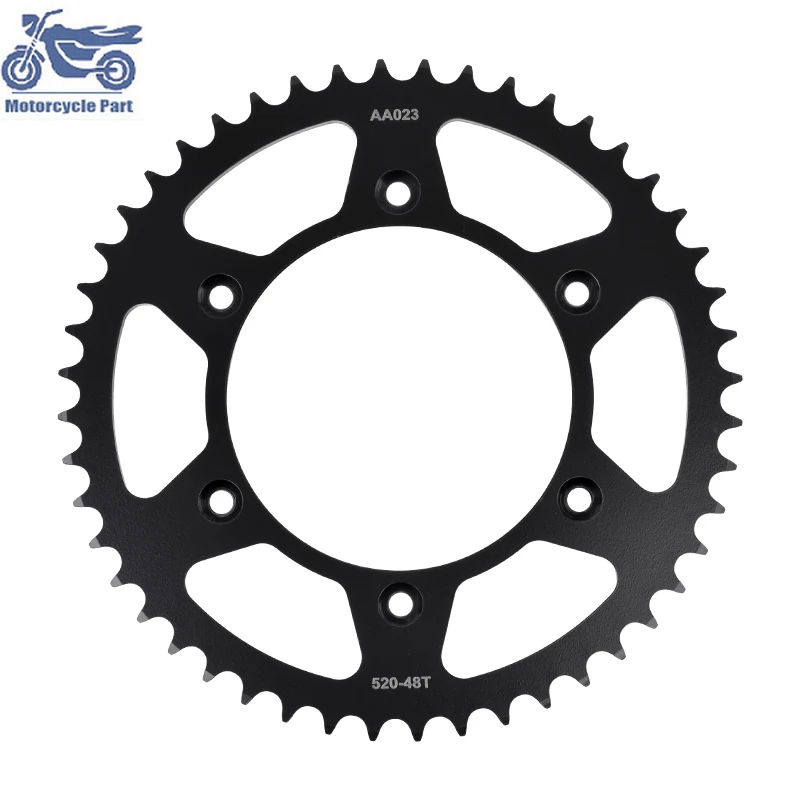 

For Husqvarna 150 TE i 20-22 150 TE 23 250TC 16 450FC 16-19 450 FX 17-22 Motorcycle Rear Sprocket 20CrMnTi 520-48T 520 Chain 48T