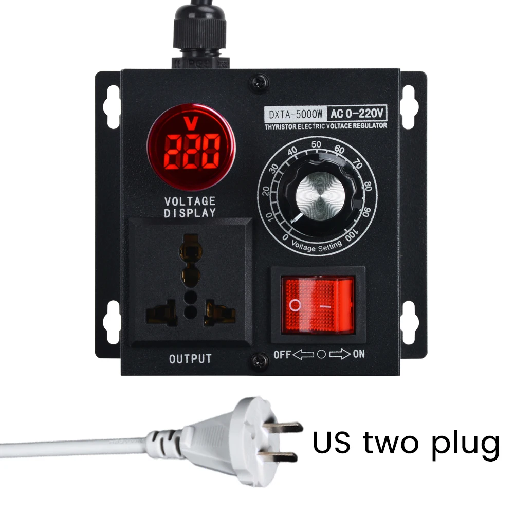 Controlador de Velocidade Stepless, Velocidade da Luz, Dimmer, 5000W