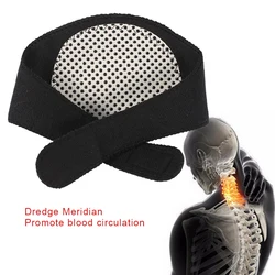 5 Pcs Tourmaline Belt Neck Guard Magnetic Self-heating Therapy Neck Support Collar Neck Wrap Pain Relief Heat Neck Brace Support