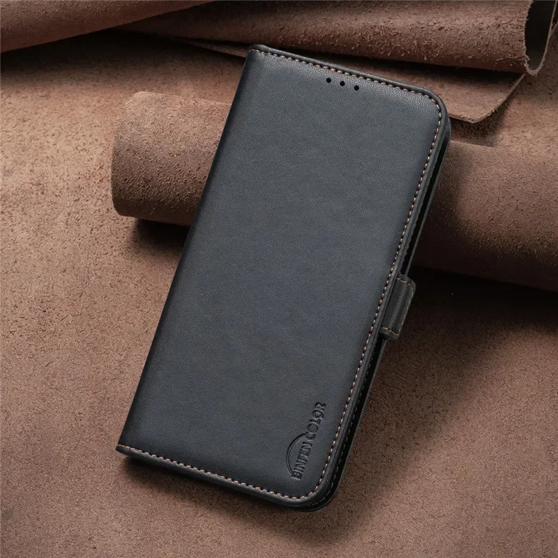 Luxury Magnetic Flip Leather Wallet Case with Card Slot Support - Enhanced Protection & Book Cover Design