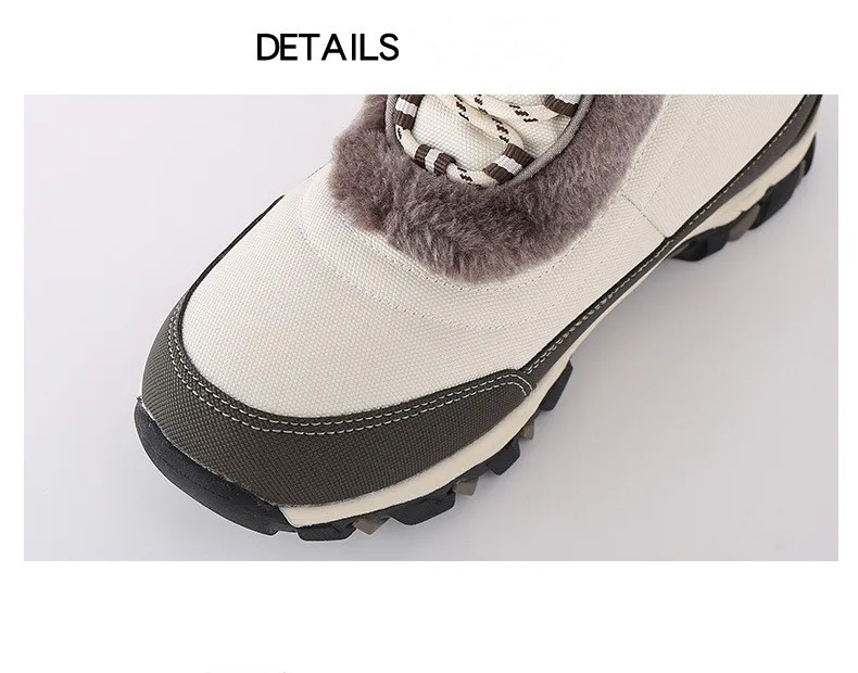 Outdoor Snow Boots Women's Waterproof Anti-skid Snowboard Shoes Warm Travel Equipment Training Trekking Skiing Sports Botas · v2