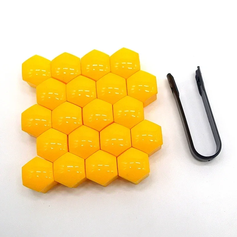 20-Piece Car Wheel Nut Protection and Decoration Caps - Anti-Rust Bolt Covers