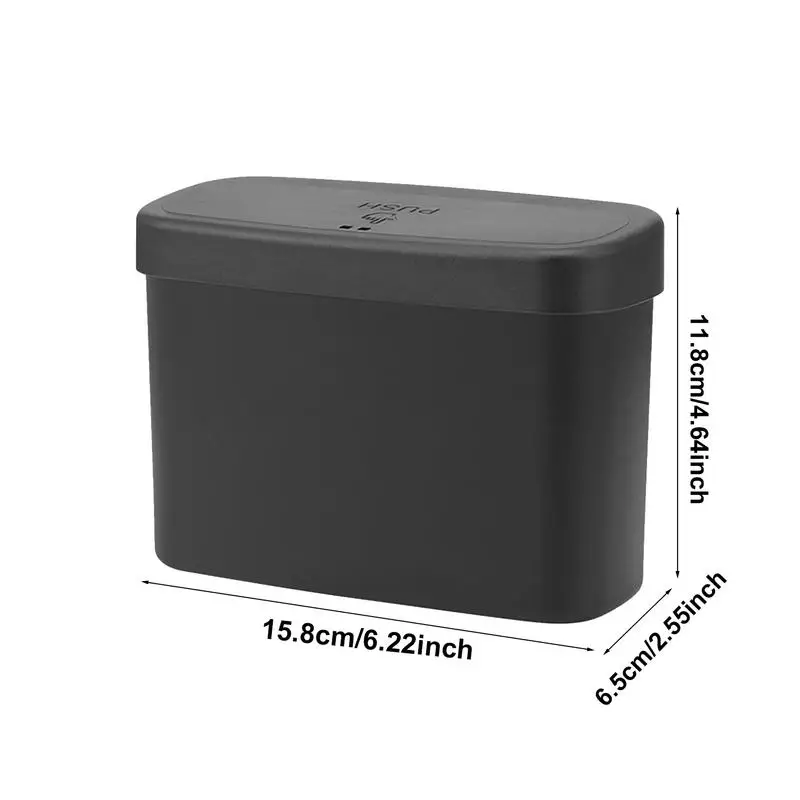 Car Door Trash Can Small Automatic Portable Trash Can Small Automatic Portable Car Easy Pop-up Lid Interior car trash can