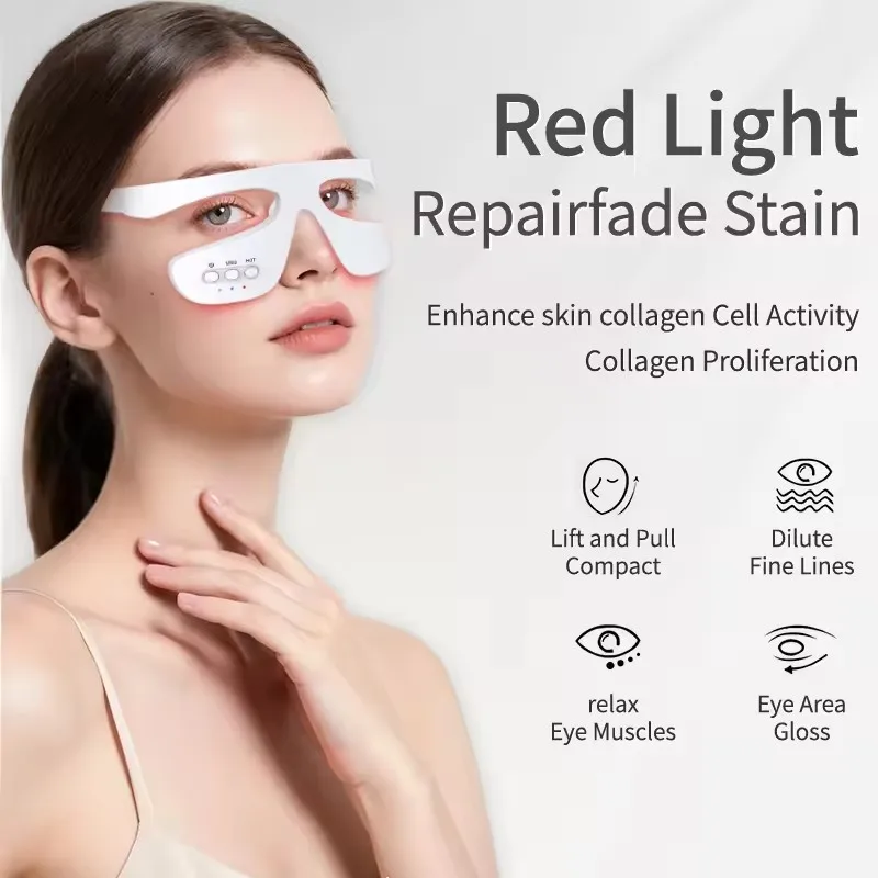 3D Eye Massager Anti-Aging Eye Massage Instrument Eyes Fatigue Relief Relaxation Relieve Dark Circles EMS Eye Lift Care Massage