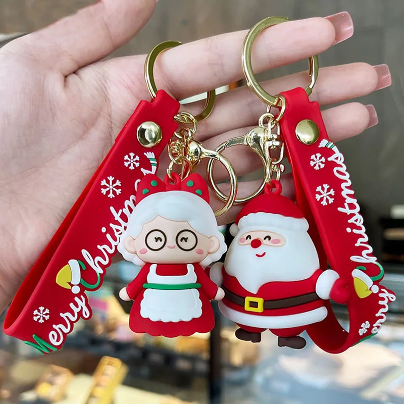 ラスト1点！☆クリスマス☆サンタクロース＆青い袋☆キーホルダー 