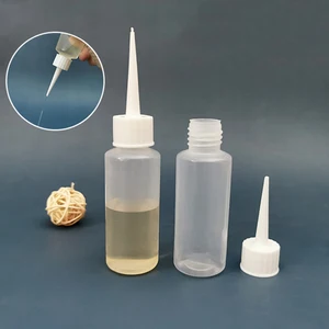 Empty Glue Bottle With Needle DIY Craft Precision Tip Applicator Bottle Tip Mouth Bottle Glue Bottle Squeeze Bottle