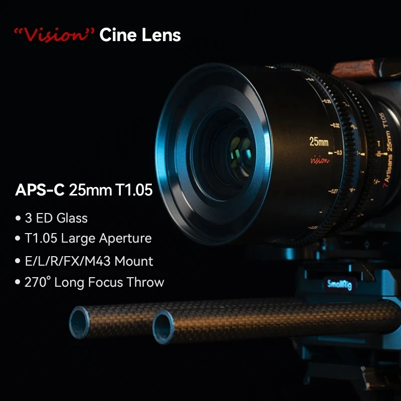 7artisans 7 artisans 25/35/50mm T1.05 APS-C 시네 비전 렌즈 (후지필름,  E, M4/3, 블랙매직 BMPCC 4K, Z CAM E2, 캐논 RF용) ?
