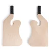 Wooden Barbell Stand with Non-Slip Handle Deadlift Barbell Holder Jack Barbell Lift Jack for Loading/Unloading Barbell Bar 2