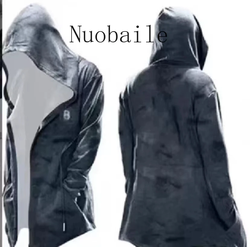 2021 new cool men's clothing  cloak simple casual hooded drawstring Halloween  sweater