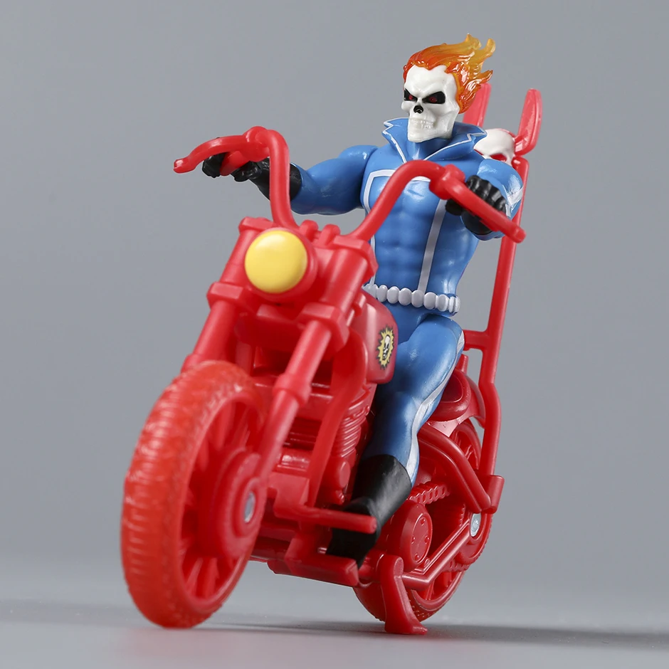 Figurine Ghost Rider Avec Moto Marvel