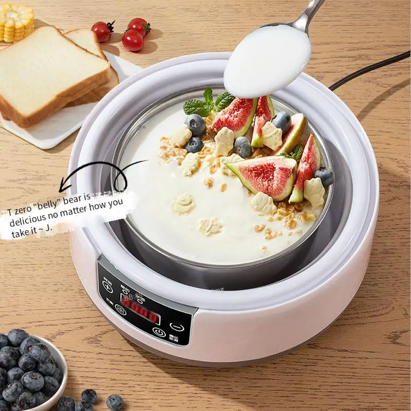 Yogurt Maker.Automatic Yogurt Machine Small Multifunctional Stainless Steel Rice Wine Natto Machine Constant Temperature.