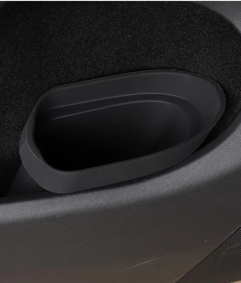 For Tesla  All Model Y&3  Car Door Trash Can Silicone Door Storage Box Waterproo