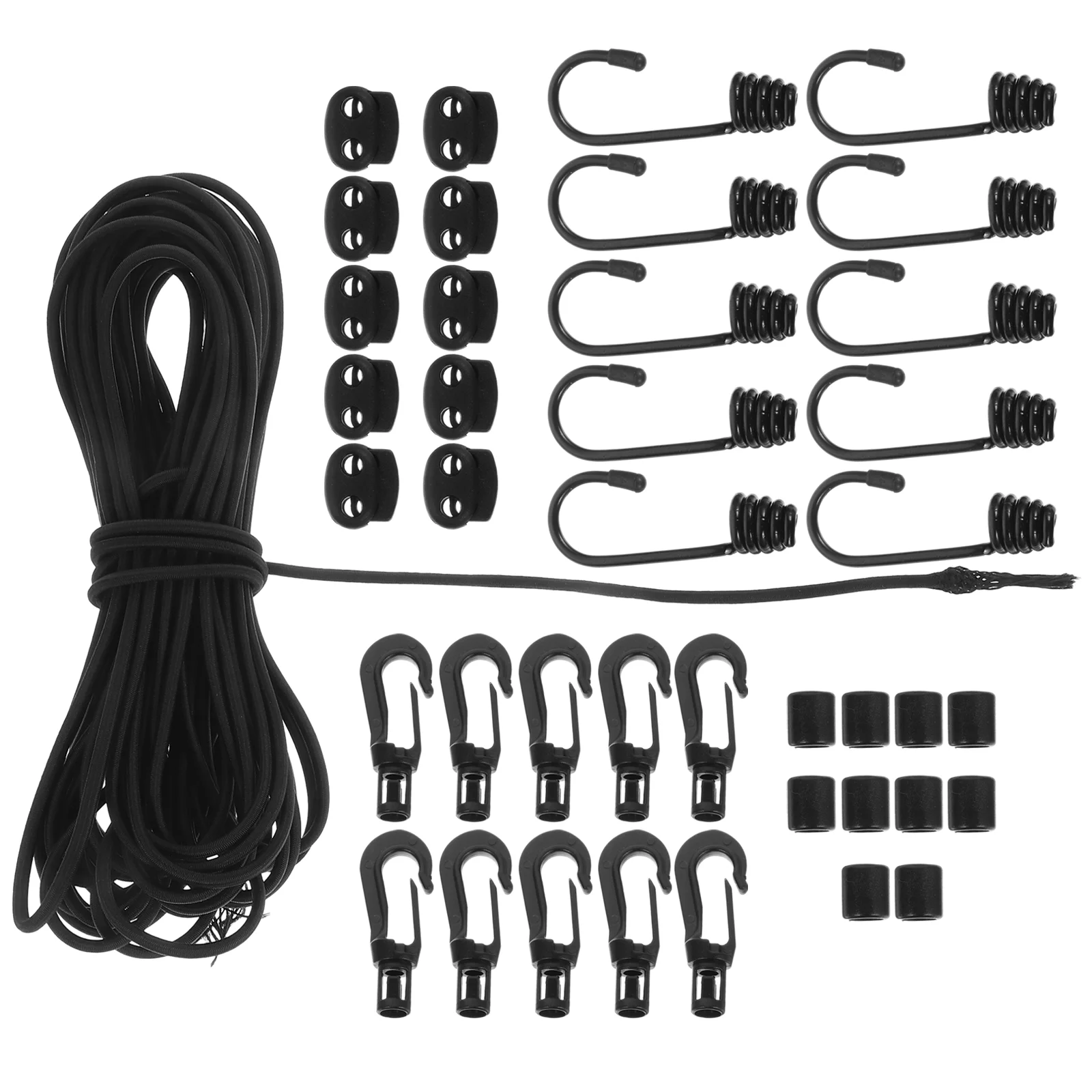 

1 Set Elastic Hook Straps Multi-function Tie Down Straps Outdoor Camping Buckle Straps