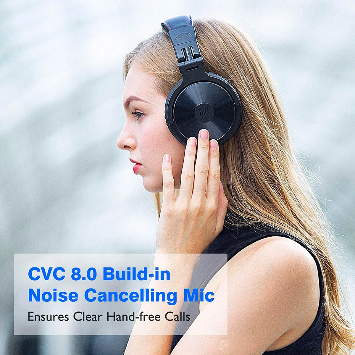Oneodio Bluetooth 5.2 Headset Wireless Headphones With Microphone 110Hrs Foldable Over Ear Earphones For Mobile Phone PC Sports