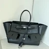 Brand Lock Tote Bag New Rodeo Women Bag Fashion Simple Handbag Women Large Capacity Shoulder Bag Commut Spacious Wing Shape Bags 1