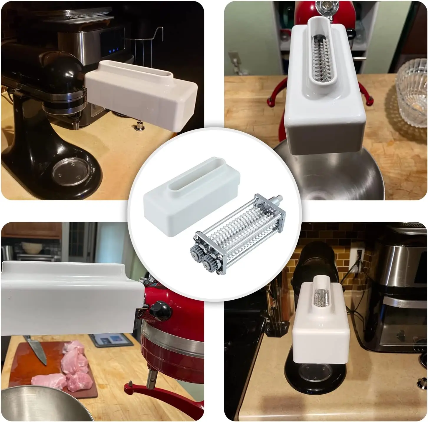 [UPGRADE] Meat Tenderizer Attachment for All KitchenAid Household Stand Mixers- Mixers Accesssories [No More Jams,No More Break,Easier to Clean]