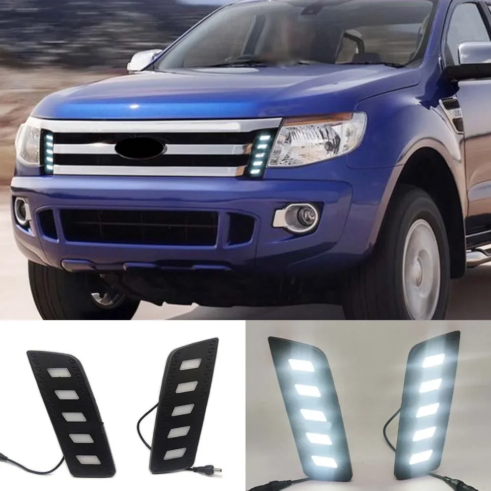 

LED Foglight Fog lights Turn signal lamp day light for ford ranger T6 2012 2013 2014