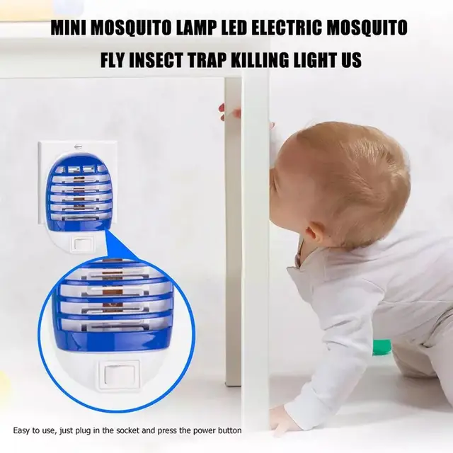 Mini Elektromos Szúnyoggyilkos Lámpa Kártevőirtó Led -Lámpa Csapdabug Zapper Az Anti Szúnyog -Rovarriasztó Gyilkos Dropsh U5R0 - Image 3