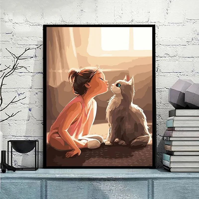 

Digital oil painting color, color painting cartoon anime oil color painting decompression and cure handmade high -quality gifts