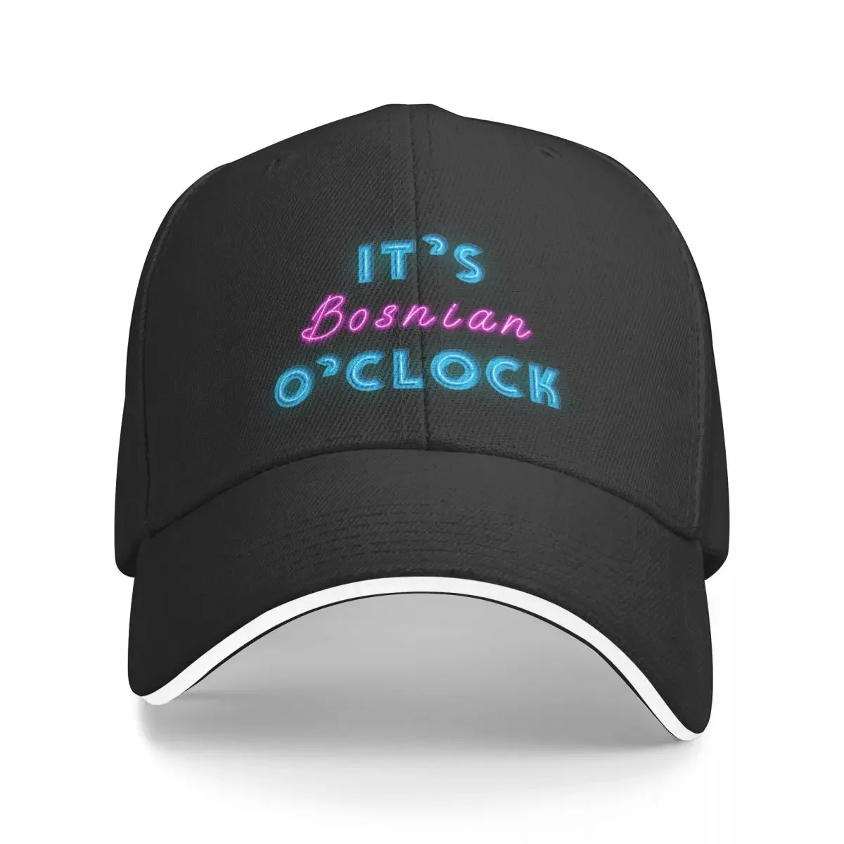 

New Bosnian O`clock Cool Neon Sign For Bosnian soulmate Baseball Cap Luxury Hat Luxury Brand Hat For Women Men's
