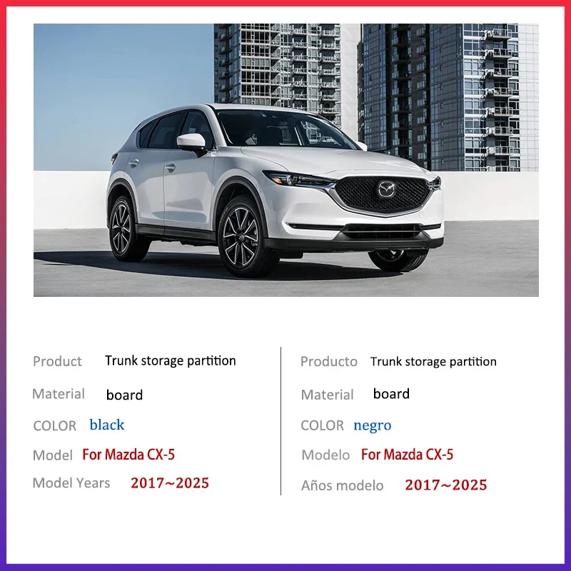 Auto intrekbare kofferbak hoedenplank voor Mazda CX-5 2017-2021, vracht afdekking bagage schaduwscherm privacy paneel rolgordijnplanken