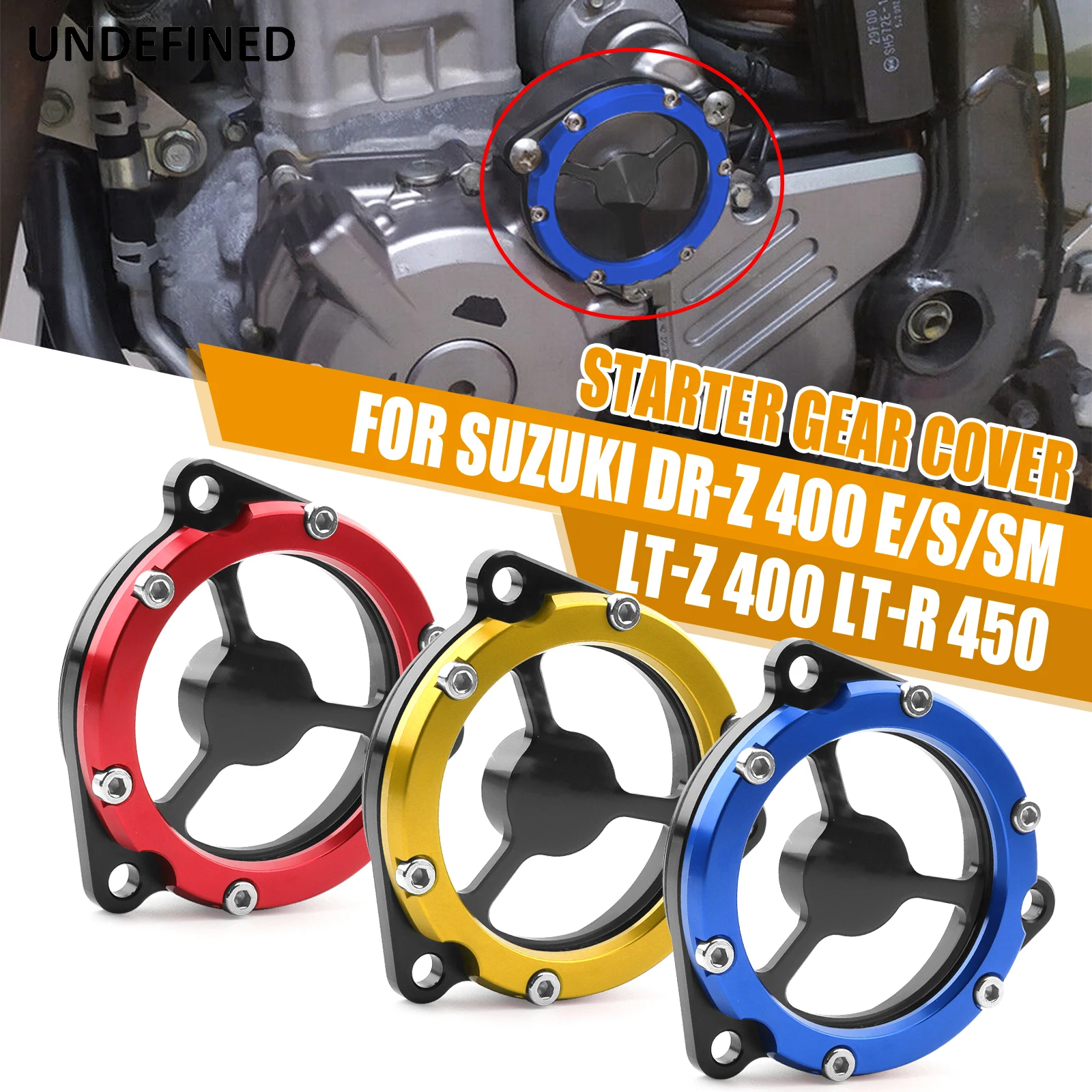 

Gear Cover Starter Idle Engine Guard for Suzuki DRZ400E DRZ400SM DRZ400S LTZ400 LTR450 Motorcycle Accessories
