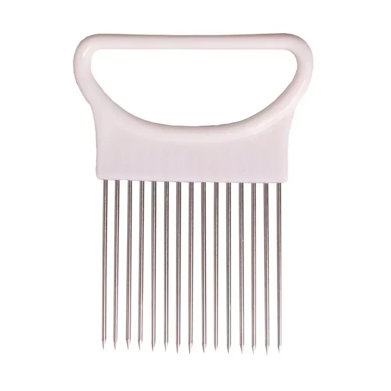 Stainless Steel Onion Needle Fork Vegetable Fruit Slicer Tomato Cutter Cutting Holder Kitchen Accessorie Tool vegetable slicer,fruit slicer,onion slicer holder,onion slicer,vegetable cutter,food slicer