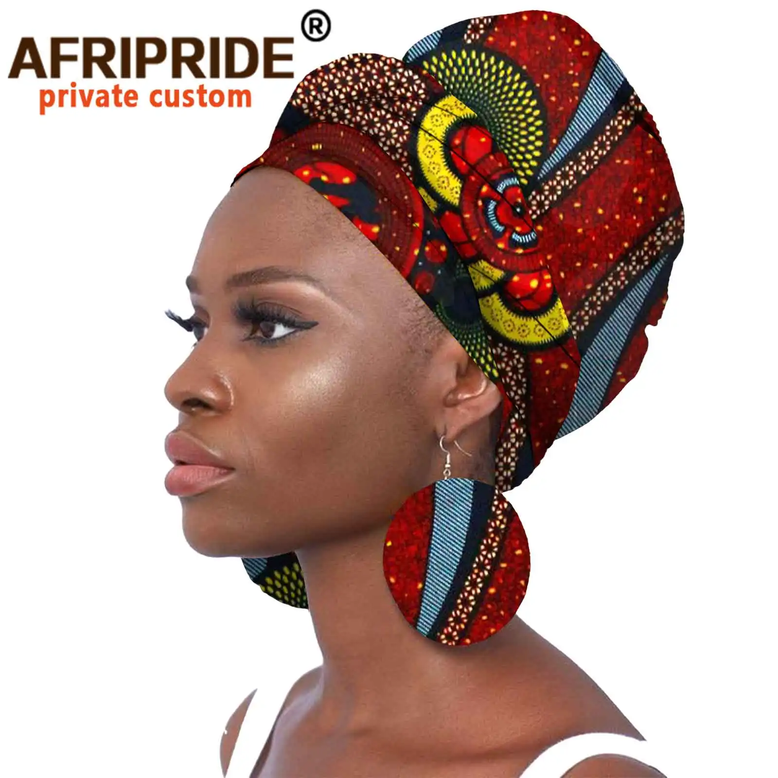 Brincos para Mulher Afripride Ankara Print Bandanas Algodão Feito 50cm * 180cm Headwrap 21h001 & 7 Online shopping