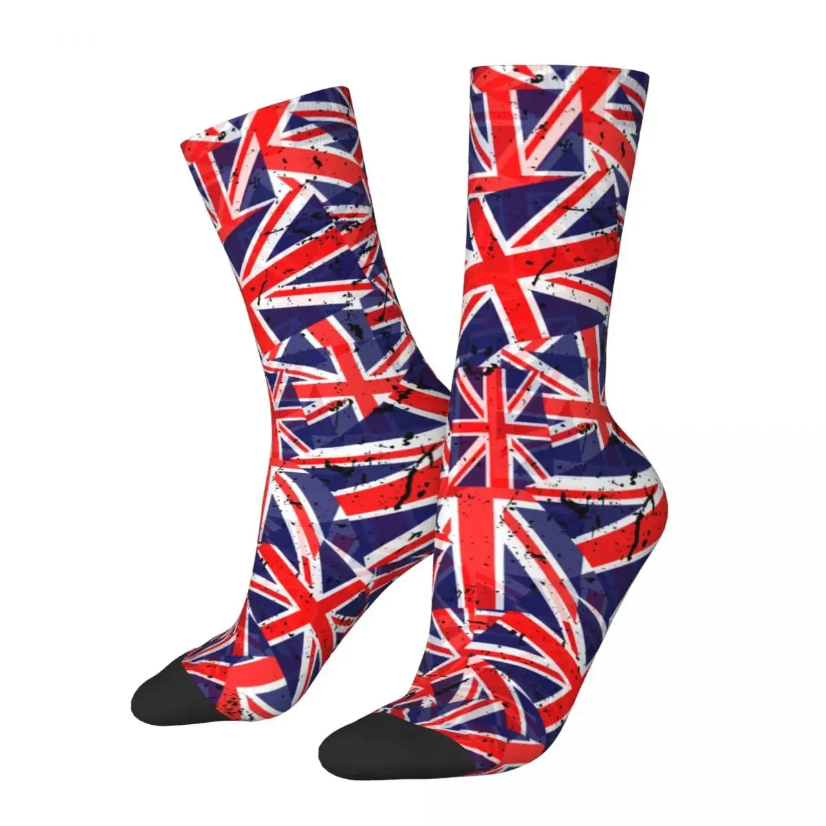 

Retro Union Jack Flag UK Flag British Flag Football Socks Unisex Socks for Women Men