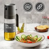Pulvérisateur d'huile de 250ML, verre à haute teneur en Borosilicate sans BPA, pulvérisateur d'huile d'olive pour friteuse à Air, salade, barbecue, Gadget de cuisine 4